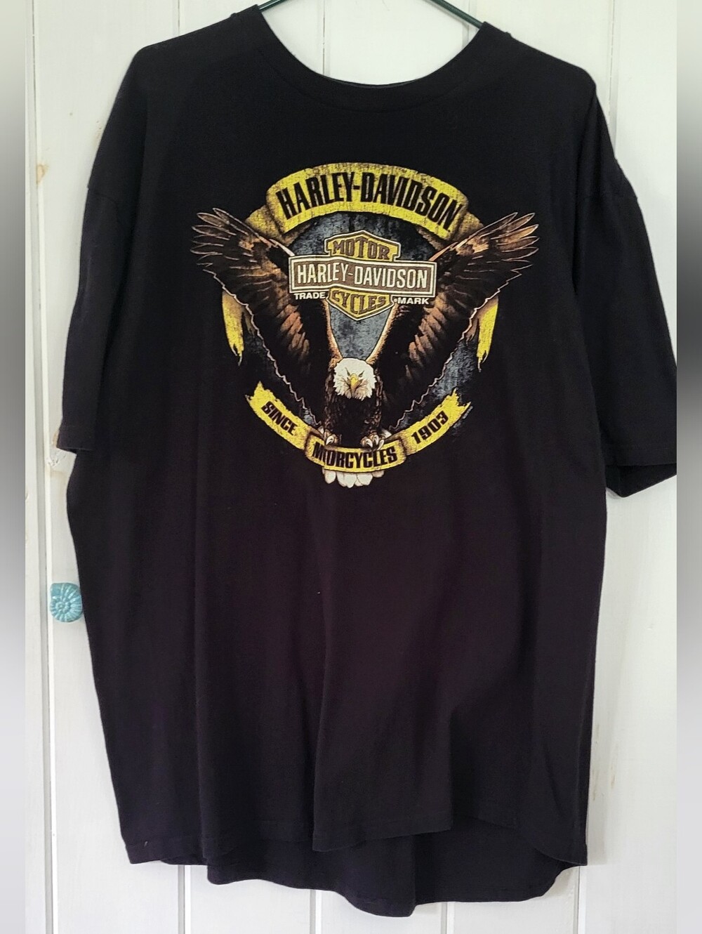Harley Davidson Flying Eagle Big Sky Montana Moto T- Shirt
